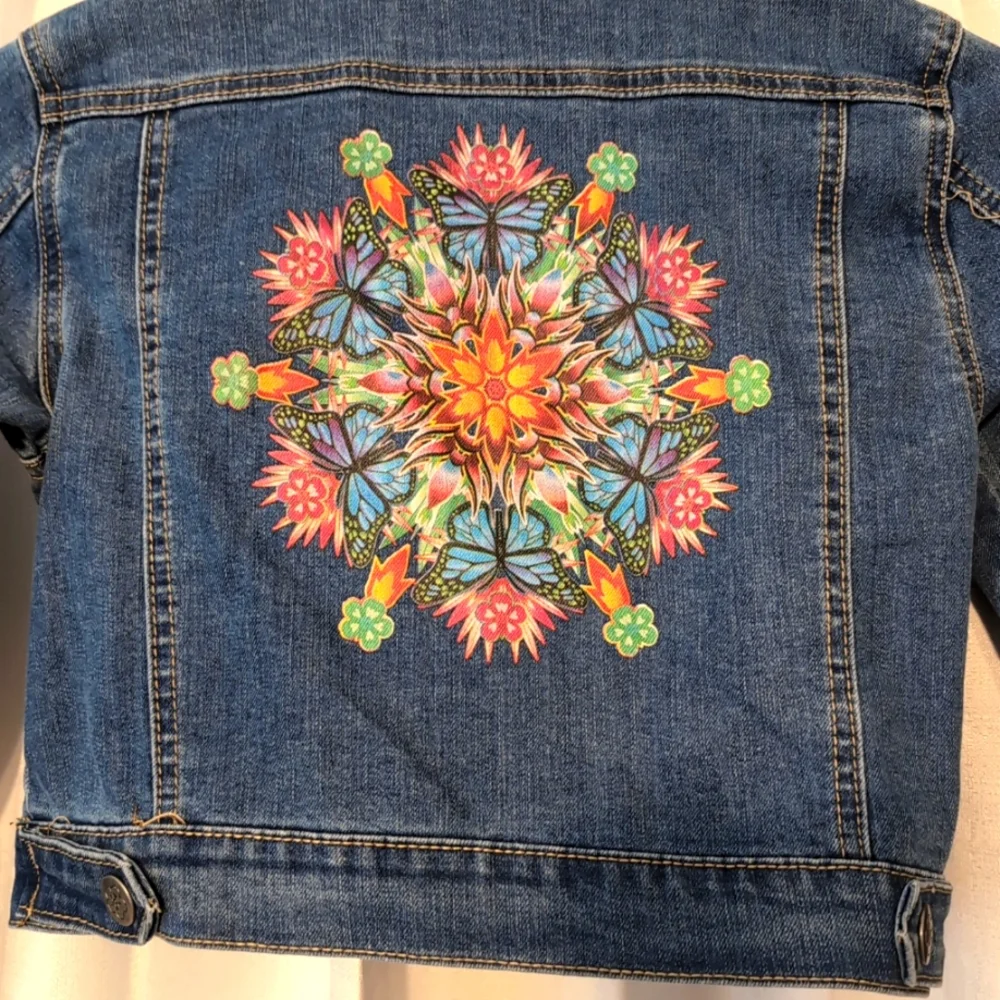 Disney Encanto‎ Decorative Design Denim Jeans Jackets Kids Size 6/6x